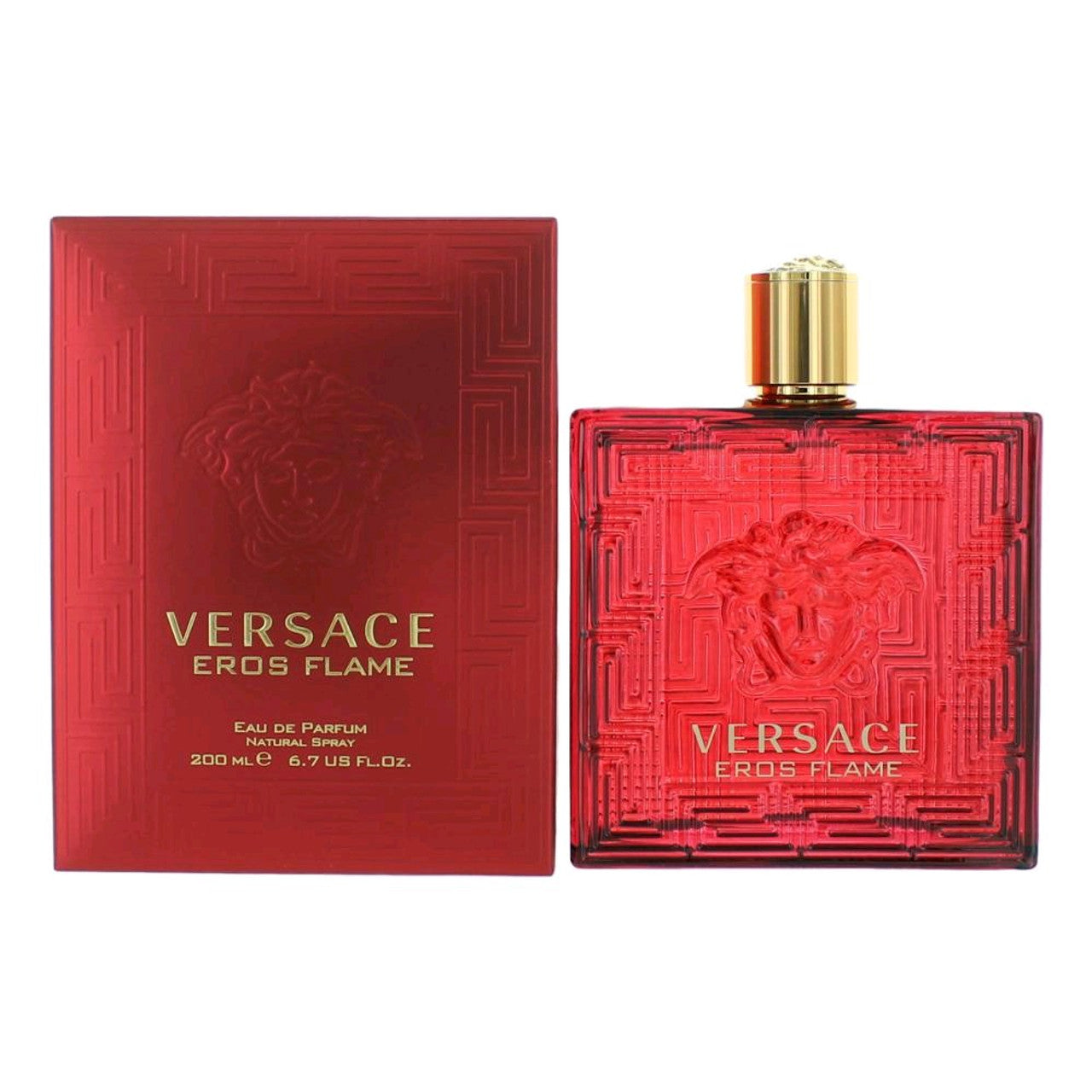 Eros Flame by Versace, 6.7 oz EDP Spray for Men - FULL BOTTLE